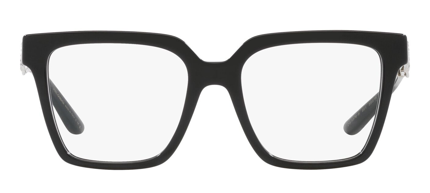 Dolce & Gabbana DG3376B - Preto/Prata - 501/53 -