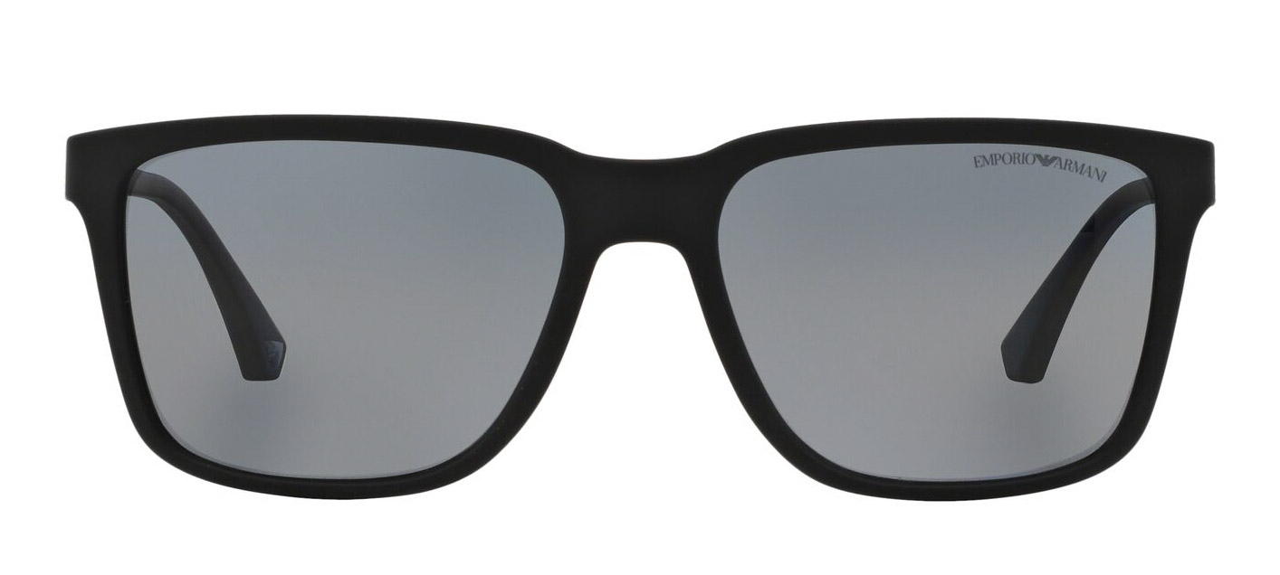 Emporio Armani EA4047 Polarizado - Preto Fosco - 506381/56 -
