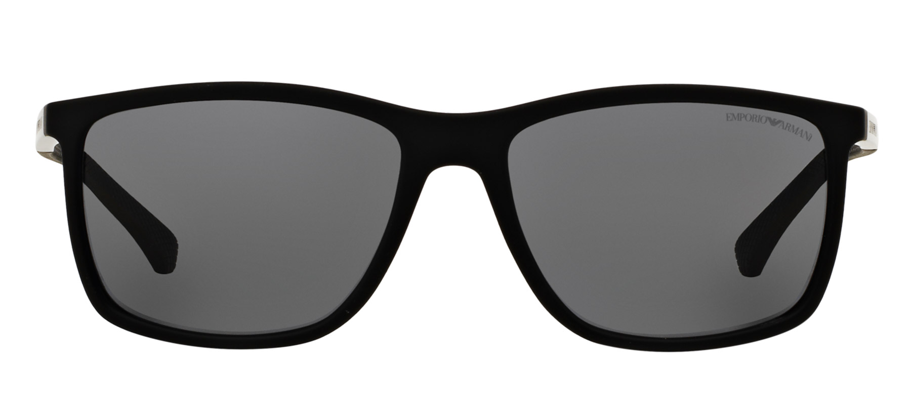 Emporio Armani EA4058 Polarizado - Preto/Prata - 506381/58 -