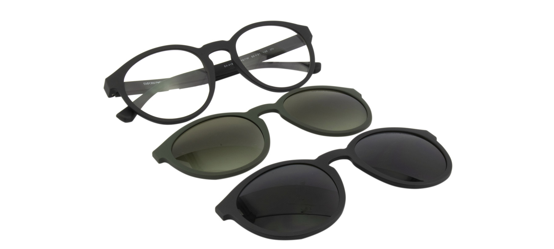 Emporio Armani EA4152 - Clip On - Preto - 50171W/52 -