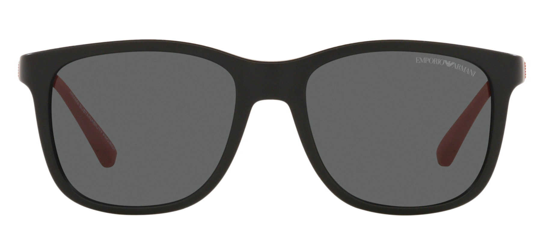 Emporio Armani EA4184 - Preto Fosco/Vermelho - 500187/49 -