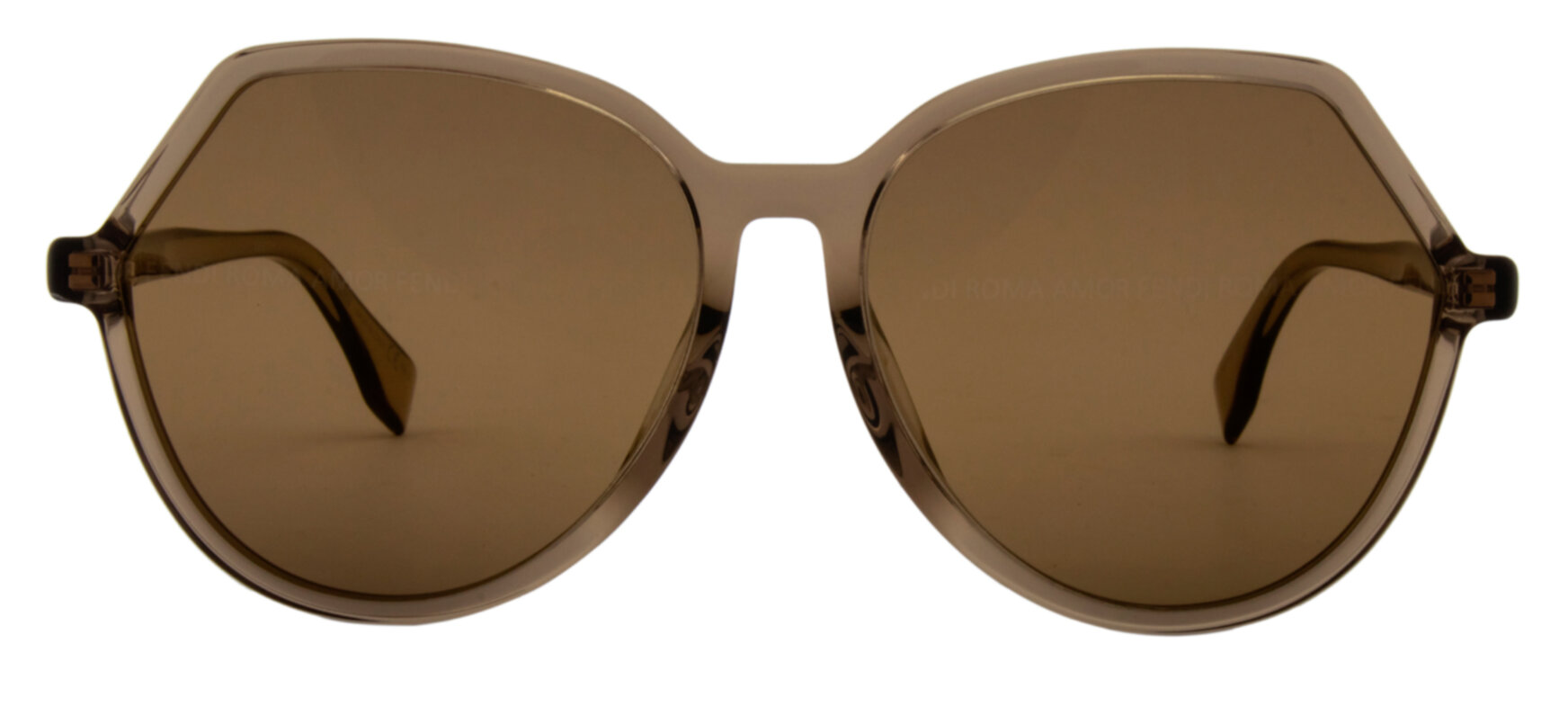 Fendi FF0397/F/S - Marrom Transparente - 10A/59 -