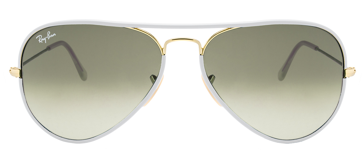 Ray-Ban Aviator Full Color RB3025JM - Preto/Dourado - 919671/58 -