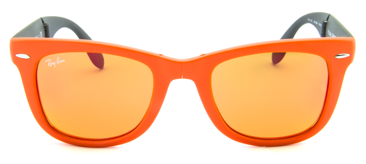 Ray-Ban Wayfarer Dobrável RB4105 - Espelhado - Verde/Cinza - /50 -