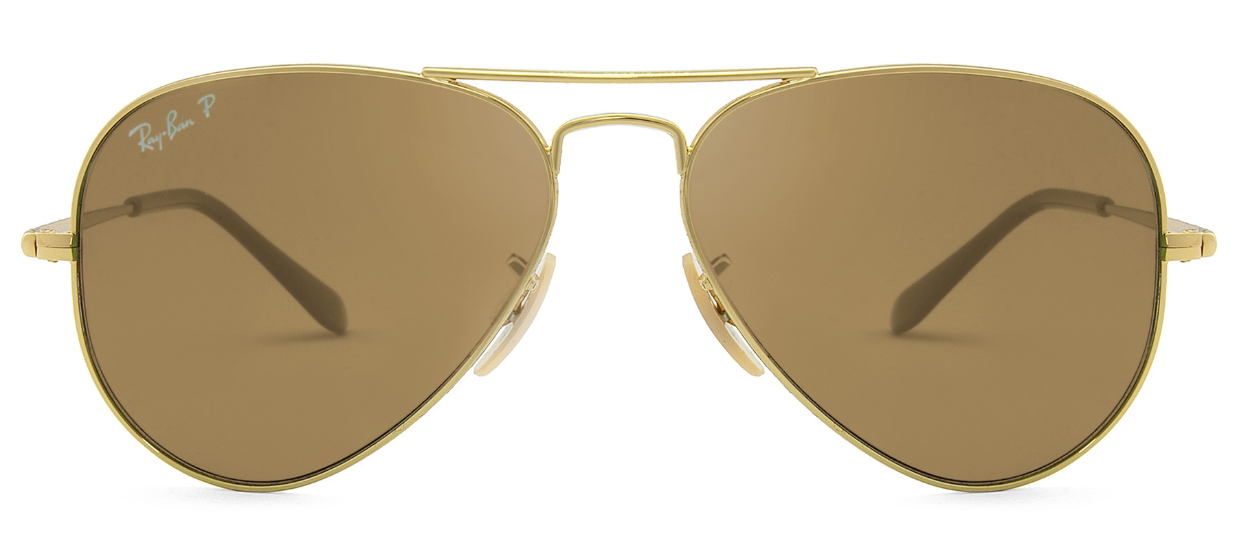 Ray-Ban Aviator Metal II RB3689 - Dourado/Laranja - Polarizado - 9064AF/55 -