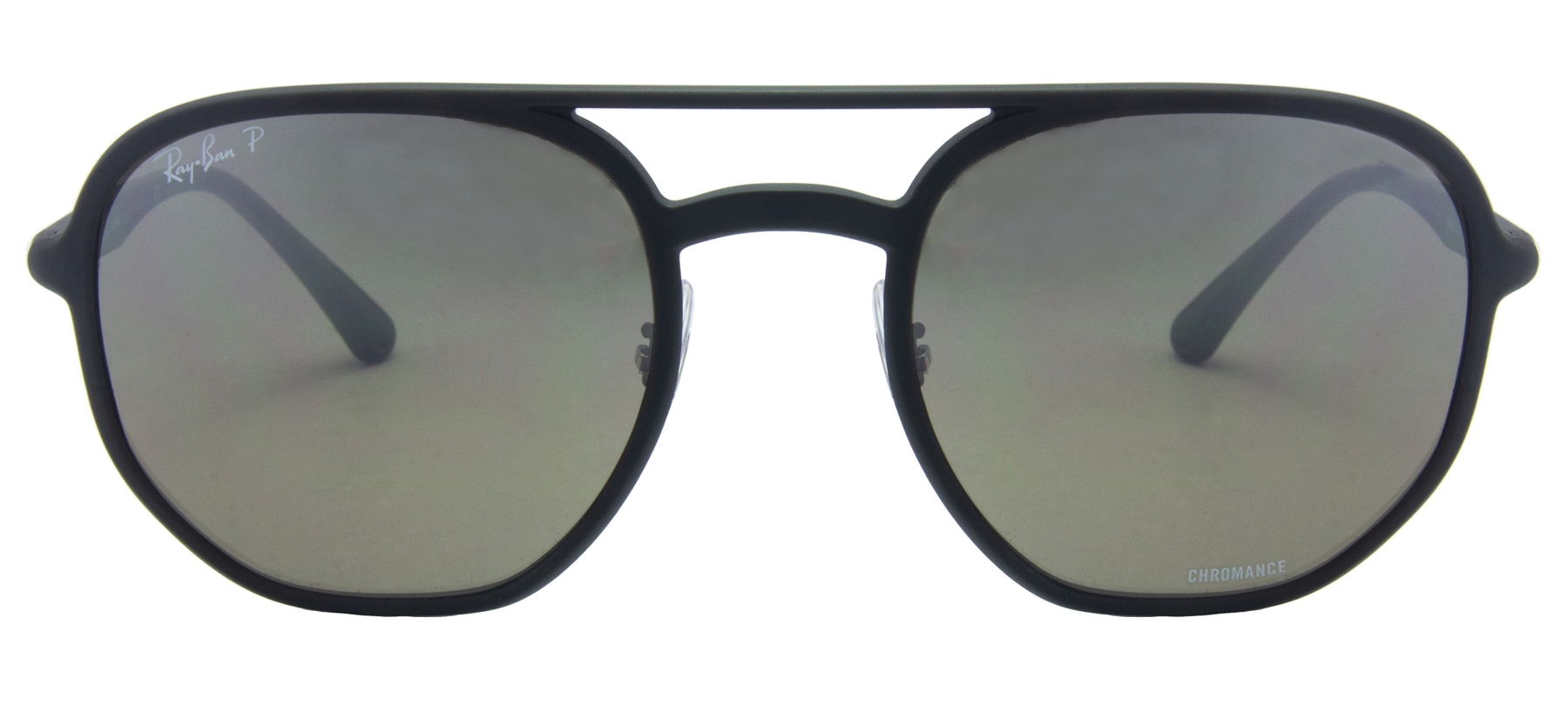 Ray-Ban Chromance Preto Fosco - Espelhado Cinza - Polarizado - RB4321CH - 601S5J/53 -