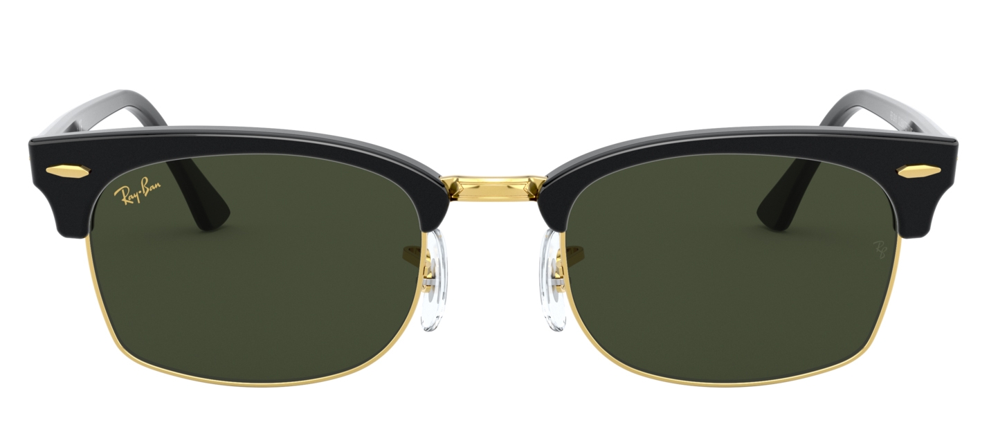 Ray-Ban Clubmaster Square RB3916 - Preto/Dourado - 130331/52 -