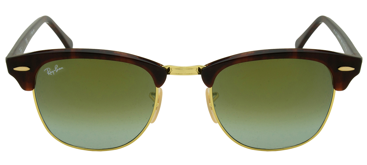 Ray-Ban Clubmaster RB3016 - Preto/Dourado - W0365/49 -