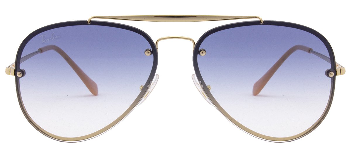 Ray-Ban Blaze Aviator RB3584N - Dourado/Azul Degradê - 001/19/58 -