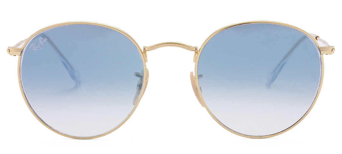 Ray-Ban Round Flat RB3447NL - Dourado - 001-3F/53 -