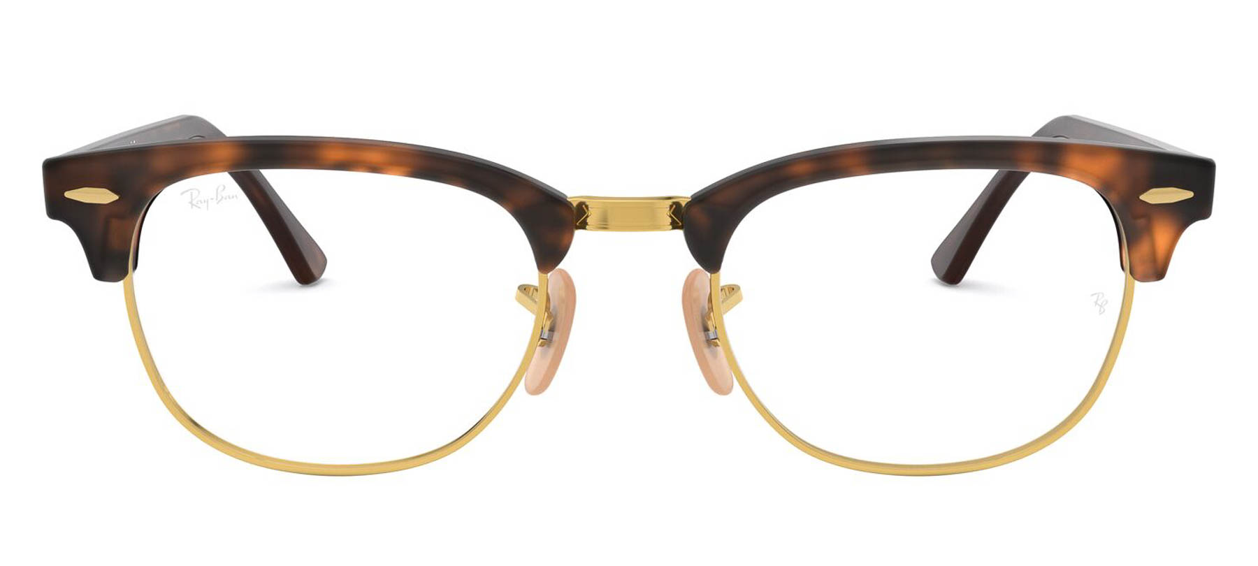 Ray-Ban Clubmaster RX5154 - Tartaruga/Prata - 2012/53 -