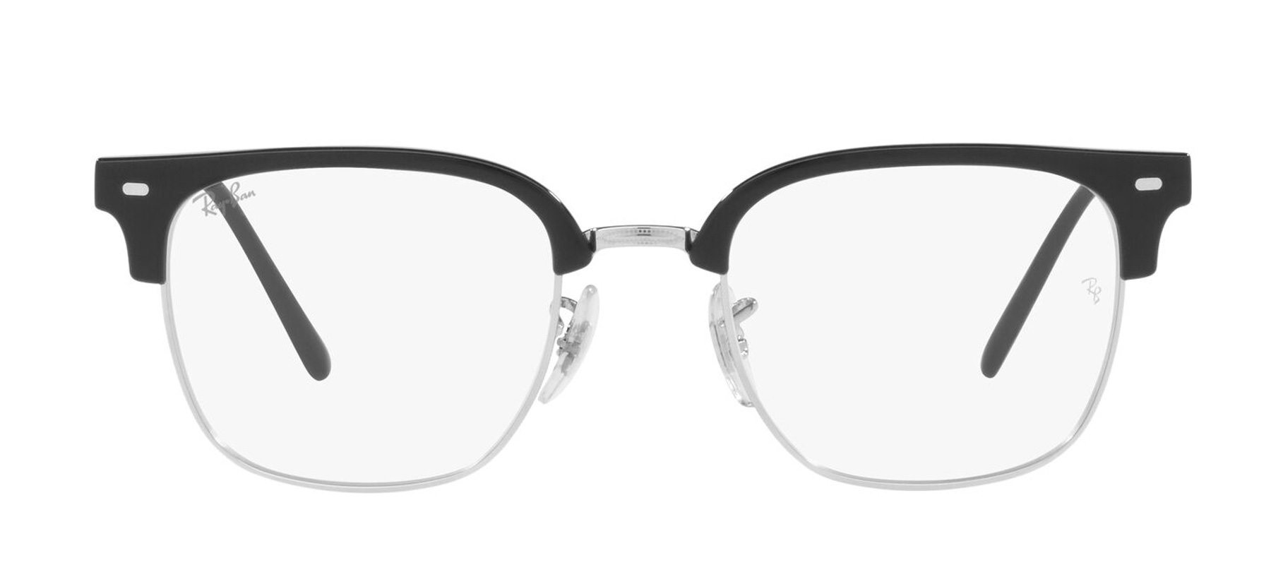 Ray-Ban New Clubmaster RX7216 - Preto/Prata - 2000/51 -