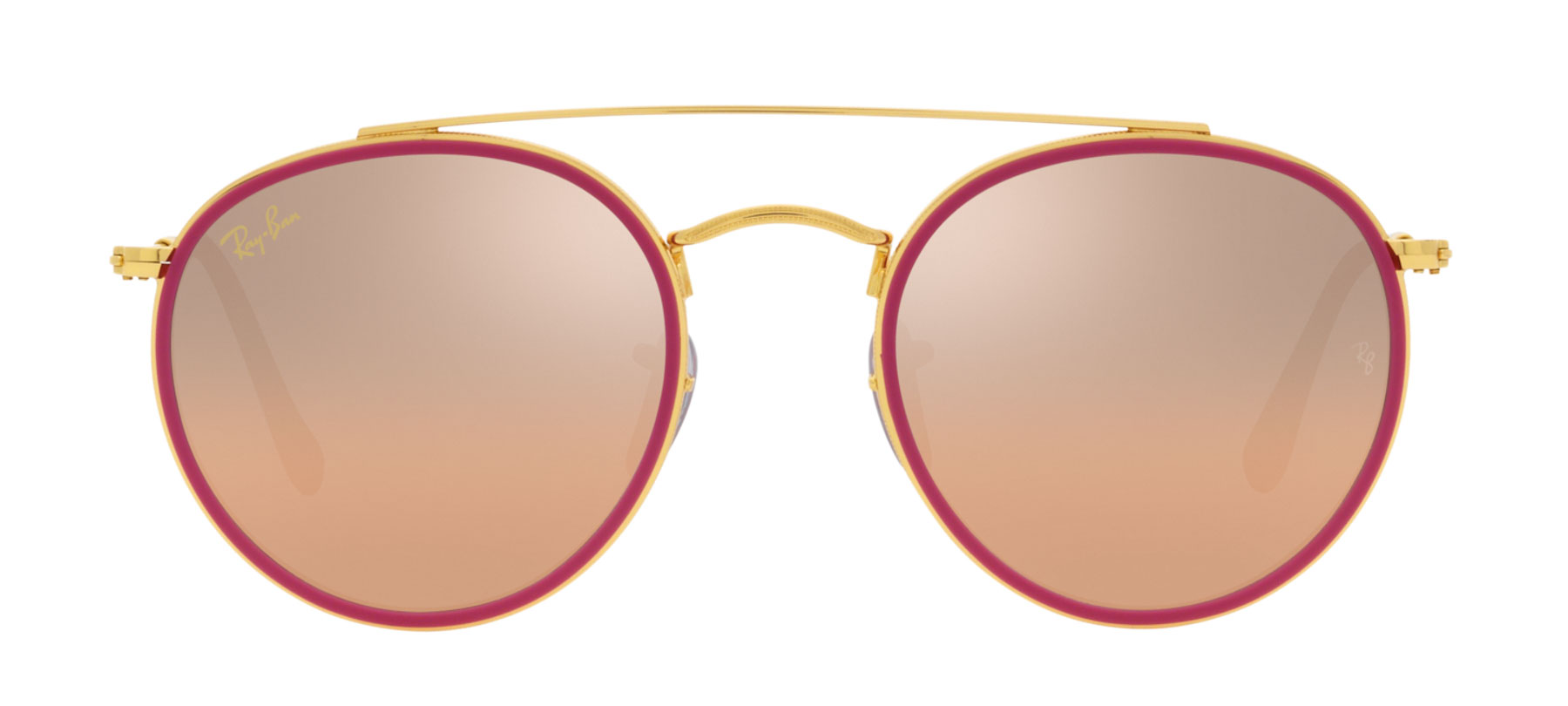 Ray-Ban RB3647N - Dourado/Branco - 923632/51 -