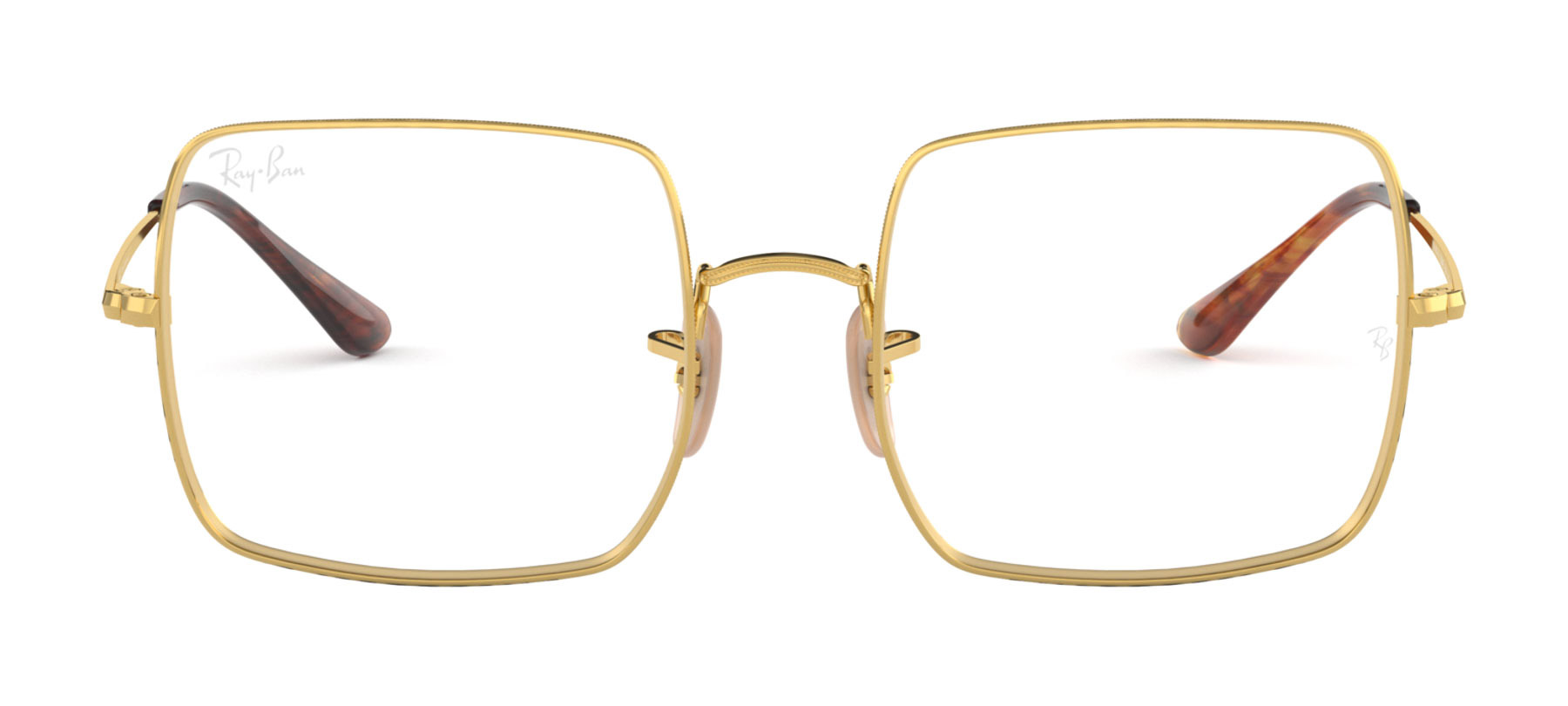 Ray-Ban Square RX1971VL - Branco/Dourado - 3104/54 -