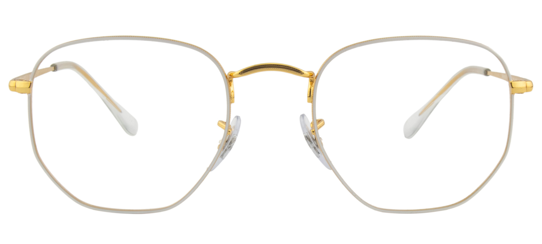 Ray-Ban RX6448 - Branco/ Dourado - 3104/51 -