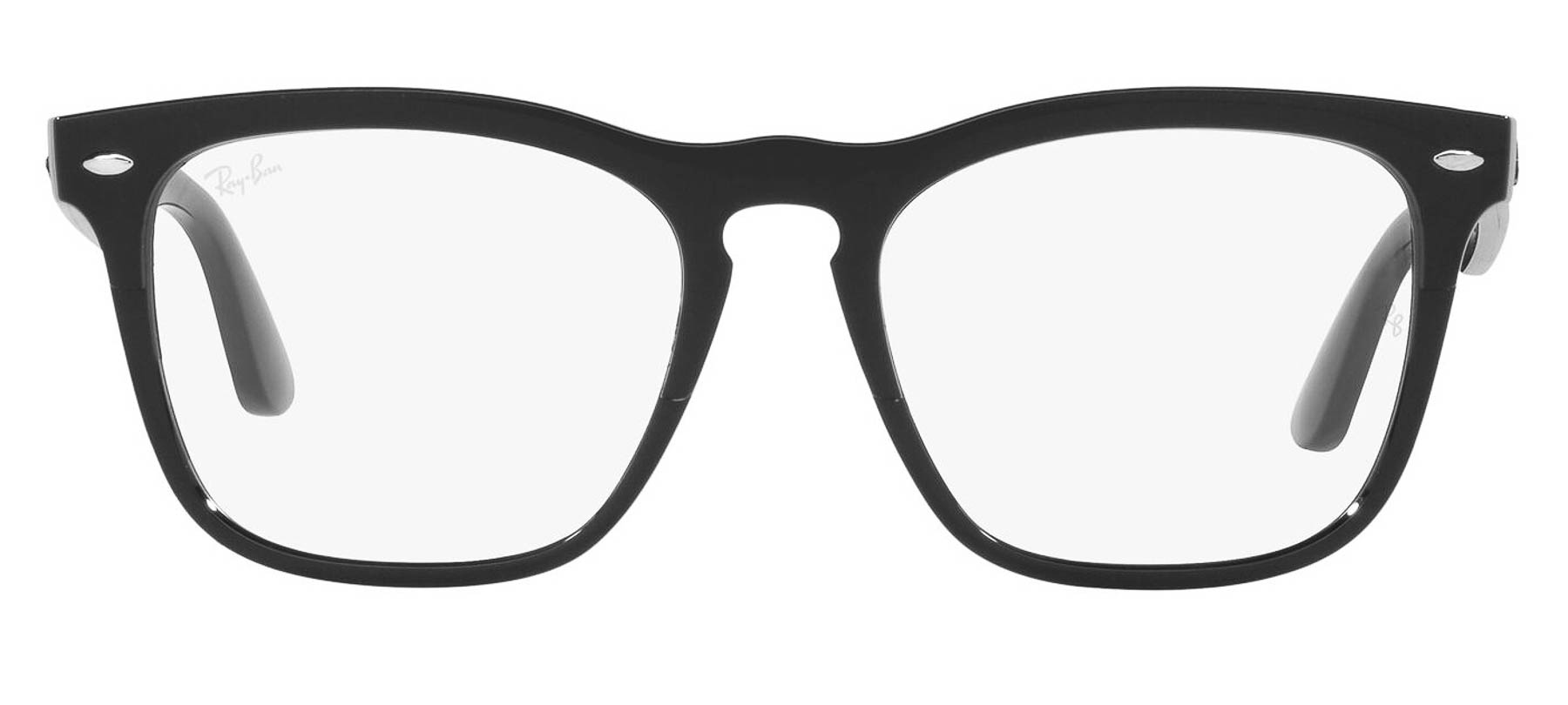 Ray-Ban Steve RX4487V - Preto/Transparente - 8193/54 -