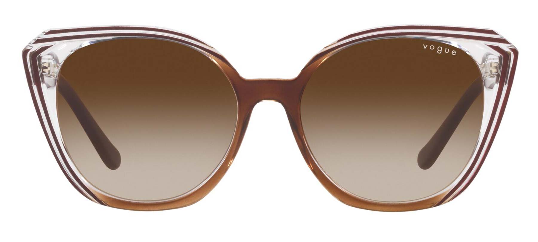 Vogue VO5448SL - Marrom/Transparente - 301613/56 -